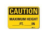 Lyle Caution Sign 10 in H Aluminum LCU3 0321 RA_14x10