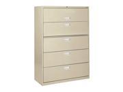 36 x 19 1 4 x 66 3 8 5 Drawer 600 Series File Cabinet Putty