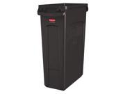 RUBBERMAID 1956187 Utility Container 23 gal Plastic Brown G4036588
