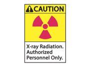 Zing Radiation Sign Plastic 10 in. H 1935