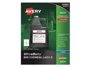Avery GHS Chemical Label Synthetic Film PK200 60524