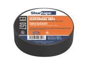 SHURTAPE EV 057 Electrical Tape Black PVC 66 ft. L G4882985
