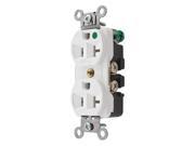 BRYANT 8300HBW Receptacle White 20A 1.0 HP 2 Poles G4438458