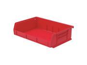 AKRO MILS 30242RED Hang and Stack Bin Red 6 3 4 Inside L G4883490