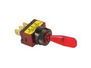 On off Illuminated 20 Amp Toggle Switch Red 20500