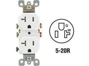 Leviton 20a White Tamp Resis Outlet S02 T5820 0WS