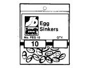 South Bend FEG10 Egg Sinkers Pack of 13 1 8 Ounce Silver