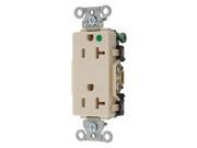 HUBBELL 2182IV Receptacle Ivory 20A Decorator Outlet G4844248