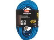 SIM Supply Inc. 100 16 3 Blue Ext Cord RL JTW163 100 BL