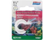 National Mfg. White Vc Outdoor Hook N274951