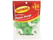 Farley s Sathers Candy Co. 2.75oz Apple Rings 10032 Pack of 12