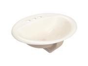 SIM Supply Inc. Bone Oval Lavatory Sink TT 1290 B