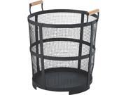 SIM Supply Inc. Black Round Log Basket WF 15704