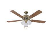 Canarm 52 Polished Brass Shrwd Ceiling Fan CF52SHB5PB