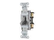 BRYANT CSB115BGRY Wall Switch 15A Gray Toggle 120 277VAC G4844458