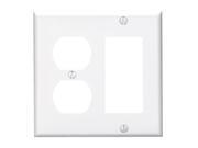 Leviton White Combo Wall Plate 80455W