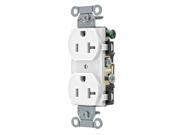 BRYANT CRS20W Receptacle White 20A Duplex Outlet Nylon G4845167