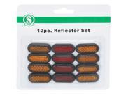 SIM Supply Inc. 12pc Adhesive Reflectors GA003 Pack of 12