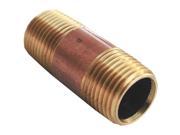 LARSEN SUPPLY 1 2 X 2 Brass Nipple 17 9445