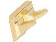 SIM Supply Inc. Polished Brass Double Robe Hook 408909