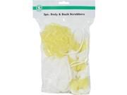 SIM Supply Inc. 3pc Body Scrubbers 080004 Pack of 12