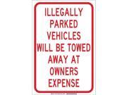 Brady Parking Sign 43428