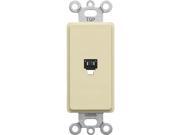 Leviton Ivory Dec Phone Jack 020 40649 00I