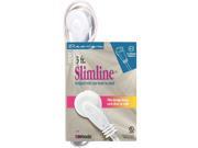 Coleman Cable 2235 4 Pack 16 2 3ft. Slimline Household Extension Cord White