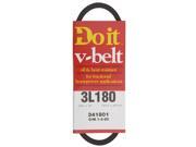 Gates Rubber Pvt Lbl. 18x3/8 a Pulley V-Belt 3L180 Gates Rubber Pvt Lbl. 18x3/8 a Pulley V-Belt 3L180