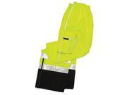 Ml Kishigo Rain Pant, Refl Piping, Lime, 2XL-3XL 2XL/3XL Polyester RWP106-2X-3X Ml Kishigo Rain Pant, Refl Piping, Lime, 2XL-3XL 2XL/3XL Polyester RWP106-2X-3X