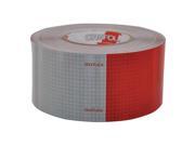 Oralite Reflective Tape, W 3 In, Red/White 11 Oralite Reflective Tape, W 3 In, Red/White 11