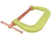 C-Clamp, 6 in, 3-5/8 in D, 6600 lb, Yellow C-Clamp, 6 in, 3-5/8 in D, 6600 lb, Yellow