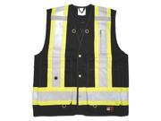 VIKING 6165FR-XXL Safety Vest,Black,2XL,29-1/2in L,Class 1 G4478811 VIKING 6165FR-XXL Safety Vest,Black,2XL,29-1/2in L,Class 1 G4478811