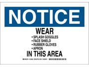 Notice Sign, Brady, 128941, 7 Notice Sign, Brady, 128941, 7