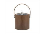 San Remo Pinecone 3 Qt Ice Bucket W Stitched Handle Metal Cover