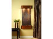 Adagio Cascade Springs Fountain w Rajah Natural Slate in Rustic Copper Finish