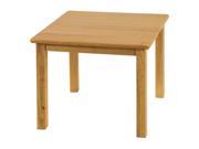 24 Square Hardwood Table 18 Legs