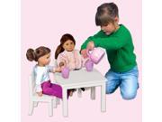 Doll Table And Chair Set White