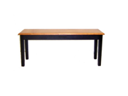 Boraam Shaker Bench in Black Oak Finish