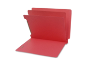 SJ Paper S59727 End Tab Multi Folder 2 Folder Capacity 8.50 Width x 11 Length Sheet Size 2.25 Expansion Red 25 Box 1 Box