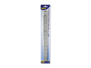 Helix 13212 Professional Ruler 12 Length 1 16 Graduations Imperial Metric Measuring System Stainless Steel 1 Each