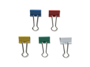 Binder Clip Small 3 4 Wide 3 8 Capacity 36 BX Assorted