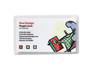 Laminating Pouch Business Card 2 3 16 x3 11 16 100 BX CL