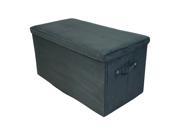 Yu Shan CO USA Ltd 112 72 Seat Pad Folding Storage Bench. Micro suede cover Black