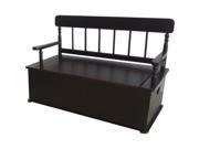 Simply Classic Espresso Bench Seat with Storage