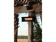 WT Living Black Steel Wall Mounted Infrared Patio Heater