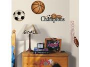 RoomMates Play Ball Peel Stick Wall Decals