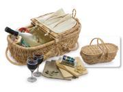 Picnic Plus Eco Wine Cheese Basket Natural