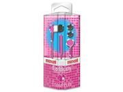 Maxell 190304 Iemicpnk Stereo In Ear Earbuds With Microphone Remote Pink