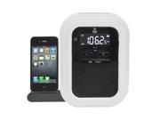 PyleHome PICL36B Clock Radio iPOD Iphone Docking Station w FM Receiver Dual Alarm Clock